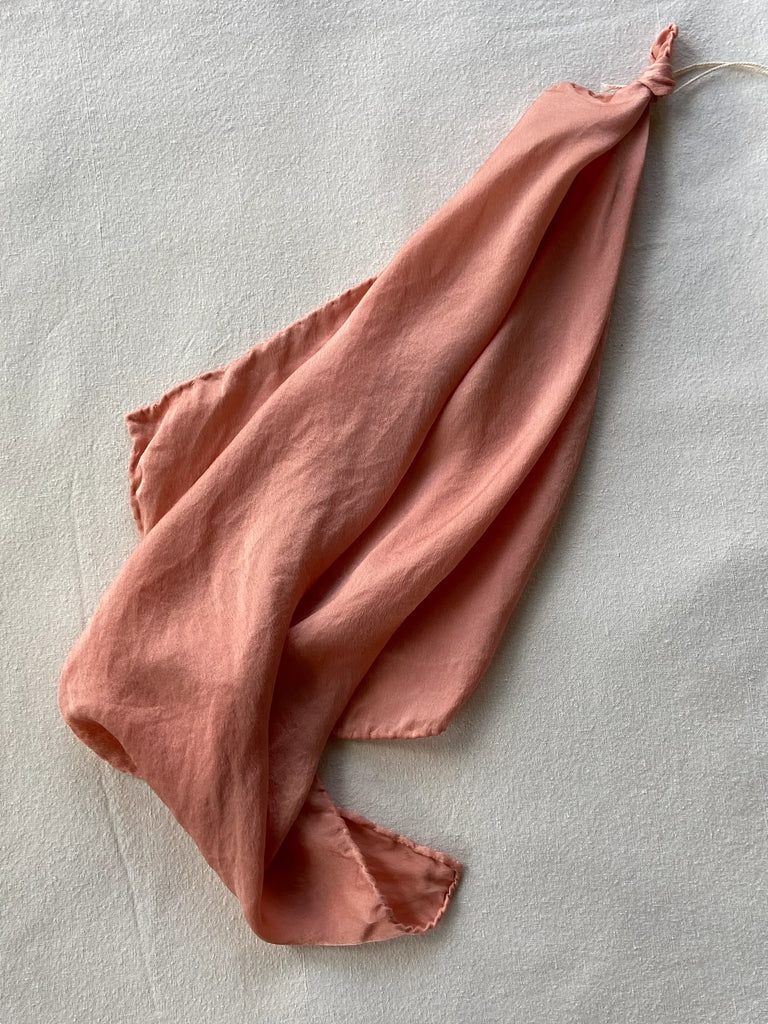 Plant Dyed Silk Scarf Madder Root