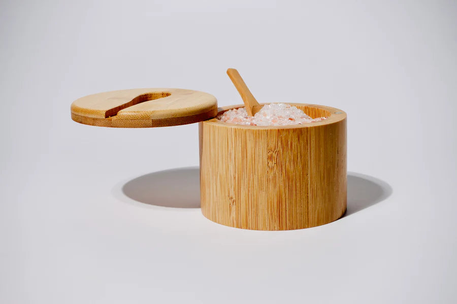 Ardent Goods Magnesium Sanctuary Bath Salt Soak in Bamboo Refillable Bowl